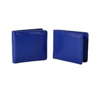 MVL Supr Man Canvas Wallet- Blue Slim Bi-Fold Purse | Card Holder Large Space & Zipper Pocket for Men & Women| Compact Travel Accessory| Gift for Birthday Christmas - Cute Charm for Cash.