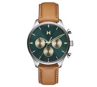 MVMT Men’s Airhawk Watch Military Analog Stainless Steel Leather Strap Minimalist Timepiece Gift for Him 42mm, Alpine Treasure, 42 mm, Airhawk