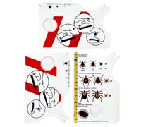 MVOLEGDE Pack of 3 Tick Cards, with Magnifying Glass, Tick Remover, Human, Quick Cleaning of Ticks, Tick Card, Children, Safe and Gentle Cleaning, Tick Card, for People, Children, Dogs, Cats