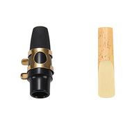 MVOSJFIE 1 Pcs Classical Music Alto SAX Mouthpiece & 10 Pcs Alto Saxophone Reeds Sax Reeds