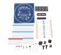 MVOSJFIE 1 PCS DIY Rotating Electronic Clock Kit Electronic Circuit Basic Experimental Kit LED Display Alarm Clock DIY Parts