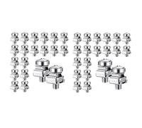 MVOSJFIE 100 Sets M6 Rack Screws Set 20mm Screws and Cage Nuts Rack Mount Screws and Square Insert Nuts Server