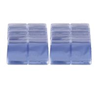 MVOSJFIE 100Pc 6X4cm Zipper Closure Bags Clear Poly Bag Reclosable Plastic Small Baggies