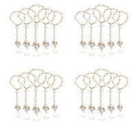 MVOSJFIE 120 PCS Baptism Rosary Acrylic Rosary Beads Mini Rosaries Angel for The First Communion Baptism Party Favors