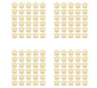 MVOSJFIE 120Pcs Star Shaped Paper Plates Gold Disposable Party Plate Pentagram Dinnerware Plate for Tableware Supplies, Gold
