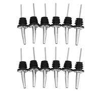 MVOSJFIE 12Pcs Stainless Steel Spirit Wine Bottle Pourer Stopper Liquor Cocktail