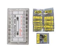 MVOSJFIE 1310 Pcs Repair Tool Kit: 360 Pcs Watch Band Spring Bars Strap Link Pins 6-25Mm & 950 Pcs 0.5MM O-Ring Watch Back Gasket