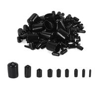 MVOSJFIE 160Pcs Assorted Size Rubber End Caps Rubber End Caps Round Vinyl Bolt Screw Cover Caps In 9 Size