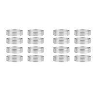 MVOSJFIE 16Pcs Stainless Steel Tart Ring, Cake Mousse Ring Round Double Rolled Tart Ring Metal Mold, 8 Pcs 10cm & 8Pcs 6cm