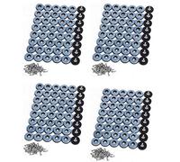 MVOSJFIE 192Pcs Furniture Gliders PTFE Easy Moving Sliders with Screw Floor Protector for Tiled Hardwood Floors(25mm Round)