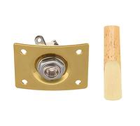 MVOSJFIE 1x Square Style Jack Plate Guitar Bass Jack 1/4 Output Input Jack Socket & 10Pcs/ Box Alto Saxophone Reeds
