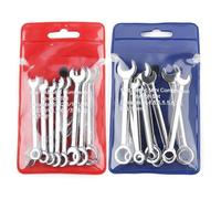 MVOSJFIE 20 Pcs Open End Wrench Set, Mini Metric SAE Combination Wrench Set Thin, Ratchet Wrenches Multifunctional