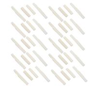 MVOSJFIE 20 Sets of 40Pcs 6 String Acoustic Guitar Bone Bridge Saddle and Nut Made of Real Bone