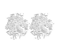 MVOSJFIE 200PCS 1.5ml Lab Mini Plastic Test Tube Centrifuge Vial Snap Cap 42x11mm Clear