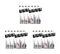 MVOSJFIE 21 Sets Quartz Clock Movement Mechanism, Silent Short Shaft Clock Mechanisms with Hands, Wall Clock Mechanism Parts