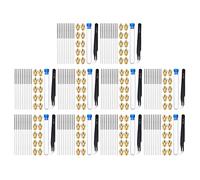 MVOSJFIE 210 Pieces 3D Printer Nozzle and Cleaning Kit 0.4 mm Mk8 Nozzles 0.4 mm Needles and 10 Pack Tweezers Tool Kit