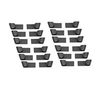 MVOSJFIE 24Pcs Plastic Pot Pan Lid Rack Clip Cooker Pot Cover Frame Stand for Storing Pot Lids Dishes Storage Organizer Holder