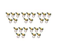 MVOSJFIE 25X Lemon Napkin Rings Set,Lemon Vine Napkin Rings,Dinning Table Setting Napkin Holder for Home,Dining Table