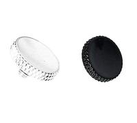 MVOSJFIE 2Pcs Camera Shutter Release Button Metal for Xt30 Xt20 Xt10 Xt3 Xt2 Xpro2 X100F x - Black & Silver