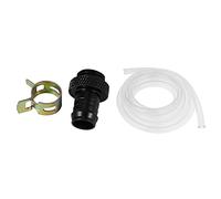 MVOSJFIE 2Pcs Fitting Computer Water Cooling Radiator Copper Heatsinks & 1 Pcs 2M/6.56Ft 9.5X12.7mm Transparent Pvc Pipe Tube
