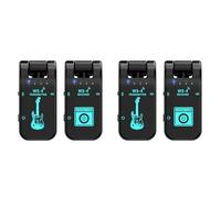 MVOSJFIE 2X 2.4G -4 Wireless Guitar System Guitar Transmitter Receiver for Electric Guitar 48K/16bit