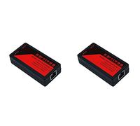 MVOSJFIE 2X 2 Port POE Extender 100Mbps with IEEE 802.3Af Standard for NVR IP Camera AP IP VOICE POE Extend 100 Meters