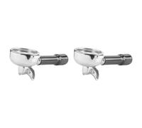MVOSJFIE 2X 58MM Stainless Steel Coffee Machine Bottomless Filter Holder Portafilter for/Expobar Double Mouth/FAEMA