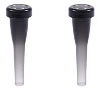 MVOSJFIE 2x ABS Trumpet Mouthpiece 5C /3C Size for Beginner Musical Trumpet Accessories Parts or Finger Exerciser,Black