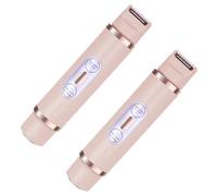 MVOSJFIE 2X Bikini Trimmer for Women Painless Ladies Hair Removal 2 in 1 Wet & Dry Lady Shaver Pink
