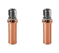 MVOSJFIE 2X Bimetal Heatbreak Copper Titanium TC4 Throat High Temperature for S, Pro, Vyper 3D Printer Parts
