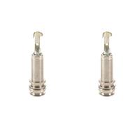 MVOSJFIE 2X Cylinder Clip End Pin Mono Panel Output Jack Socket for Electric Guitar Bass 6.35mm