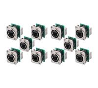 MVOSJFIE 2X Ethercon Rj45 Chassis Socket,D-N8FDP Feed/Pass Panel Mount Jack,D Series Cat5 RJ45 Vertical Panel-Mount Connector
