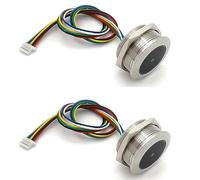 MVOSJFIE 2X GM861 Metal LED Control Ring Indicator Light UART Interface 1D/2D Bar Code QR Code Barcode Reader Module
