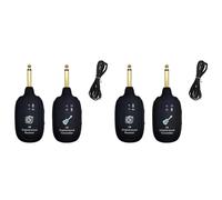 MVOSJFIE 2X Guitar Wireless Transmitter&Amp Receiver Transmission Audio Wireless System Built-in Battery for Guitars