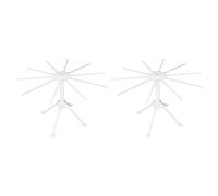 MVOSJFIE 2X Pasta Drying Rack, Noodle Drying Holder, 10 Arms Spaghetti Dryer Stand for Fresh Homemade Pasta Making