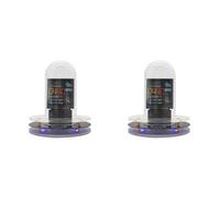 MVOSJFIE 2X RGB Nixie Tube Clock Smart WIFI Networked LED Light-Emitting IPS Color Screen DIY Analog Digital Tube Night Light