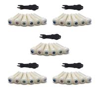 MVOSJFIE 30X Guitar Cattle Bone Material Acoustic Guitar Bridge Pins with Pearl Shell Dot for Acoustic Folk Guitar Accessories