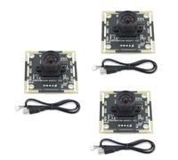 MVOSJFIE 3Pcs Camera Module 100 Degree OV9732 with 3 Meters Cable 1280x720 30fps, for DIY Autodarts.Io, USB Drive Free
