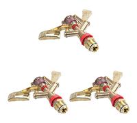 MVOSJFIE 3X Hot New 1/2 Inch Dual Connector 360 Degree Rotate Rocker Arm Water Sprinkler Nozzle Garden Irrigation Sprinkler