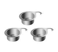 MVOSJFIE 3X Multi-Functional Drain Basket, Stainless Steel Swan Sink Strainer Basket, Tap Hanging Filter Basket