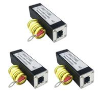 MVOSJFIE 3X POE 1000M Network Protector POE 1000M Monitor Camera Surge Protector RJ45 Gigabit Ethernet Protection Device Arrester
