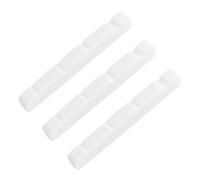 MVOSJFIE 3X Pre-Slotted Flat Bottom Bone Bass Nut for 4 String PB Precision Bass, 38X3.5X5/4.5mm