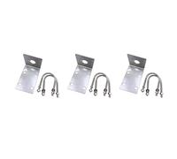 MVOSJFIE 3X Stainless Steel Antenna Mount Bracket with U Style Bolts for Ham UHF VHF CB Cellular Trucker Antenna Use Accepted