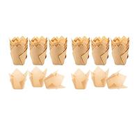 MVOSJFIE 400 Pieces Tulip Cupcake Liner Baking Cups Paper Cupcake and Muffin Baking Cups for Weddings and Birthday