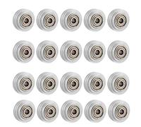 MVOSJFIE 40Pcs 3D Printer Clear Polycarbonate Wheel Plastic Pulley Linear Bearing for -10 S5 3 Pro Printer