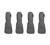MVOSJFIE 4pcs 23 Inch Cotton Ukulele Bag Soft Case Gig Waterproof Oxford Cloth Ukelele Hawaii Four String Guitar Backpack Grey