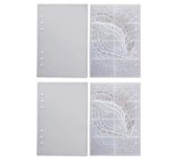 MVOSJFIE 4Pcs DIY Book Cover Crystal Epoxy Resin Mold Dragon Eye Notebook Case Mirror Silicone Mold