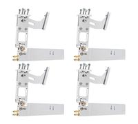 MVOSJFIE 4Pcs Water Absorbing Rudder Aluminum Suction Rudders with Tail 4mm Shaft Bracket for CAT RC Jet Boats Parts