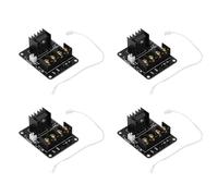MVOSJFIE 4X 3D Printer Hotbed MOSFET Expansion Module Inc 2pin Lead Anet A8 A6 A2 Compatible Black