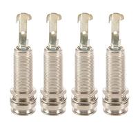MVOSJFIE 4X Cylinder Clip End Pin Mono Panel Output Jack Socket for Electric Guitar Bass 6.35mm